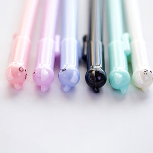 Girl Cute Pens Kawaii Pen Cute Cat Pen 0.5 mm Gel Pens Black Ball Point  Pens for School Office Supplies (12 cat) 